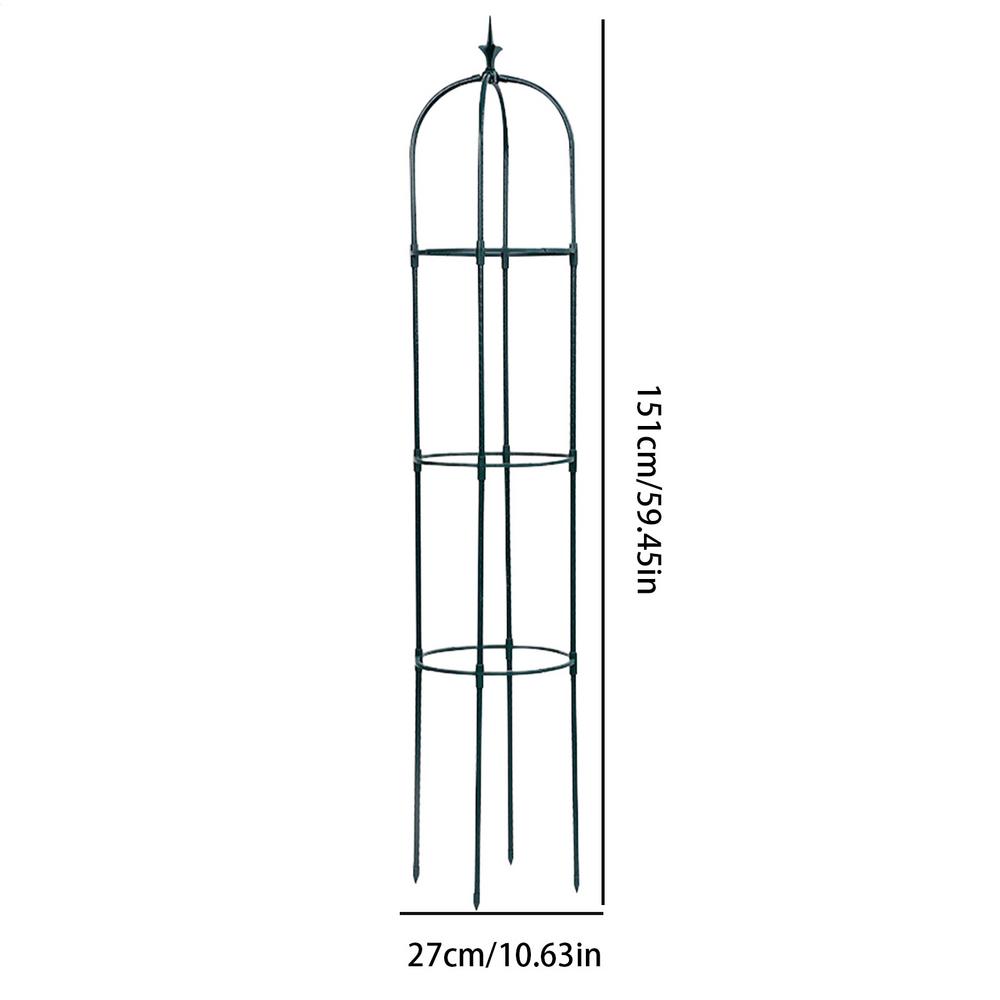 113/151cm Metal Garden Trellis Plant Support Climbing Vines Flowers Stands Adjustable Height High-quality Outdoor Yard Decor