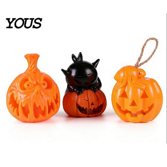 Halloween LED Light Night Light, Flameless Pumpkin Lamp, Decorative Creepy Lamp Atmosphere for Holiday Party Home Decor Detailed Theme Ornament