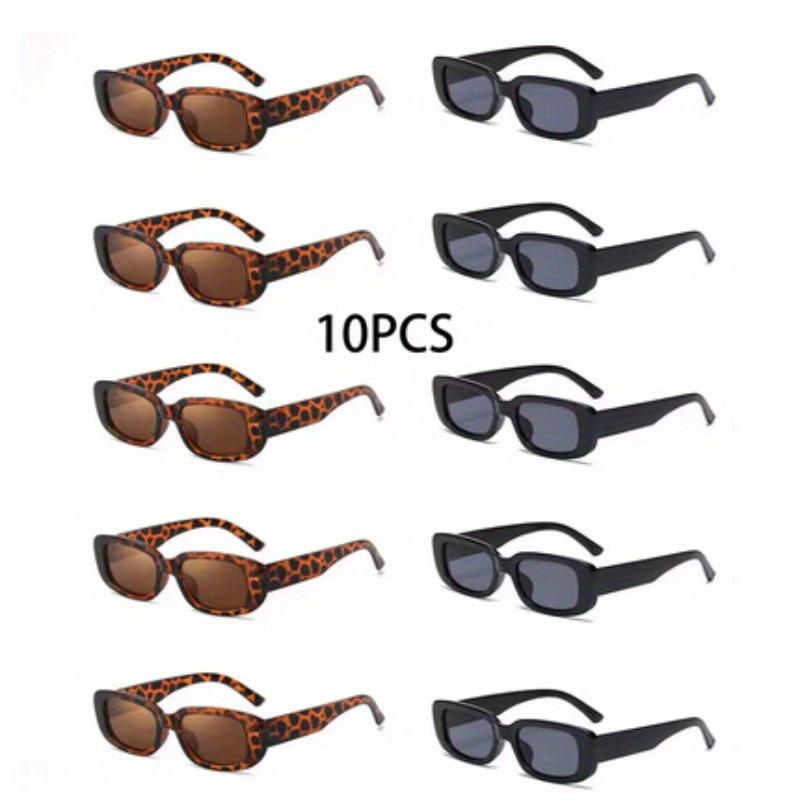 10PCS Fashion Square Sunglasses Suitable Daily Travel Decoration Wedding Matching Fashion Glasses Whole Sun Shading Glasses