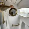Brass or Silver Ship Porthole Mirror of Glass Aluminum Boat Porthole Wall Decor for Bedroom & Bathroom Halloween Unique Gifts