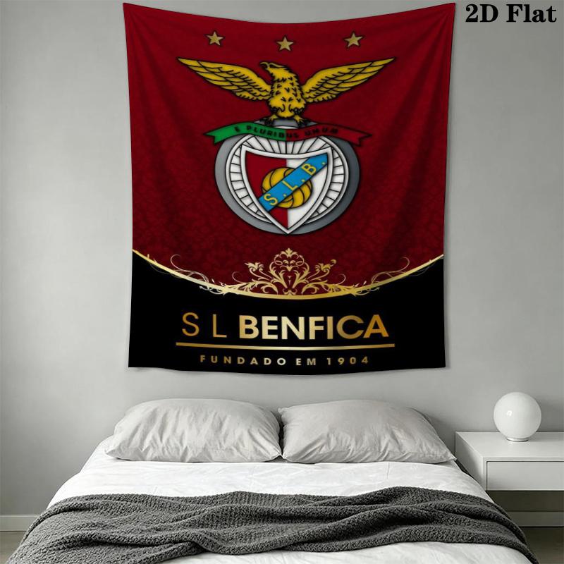 S.L. Benfica Wall Tapestry Aesthetic Wall Hanging Printed Fabric Blanket Decorative Tapestries for Bedroom Living Room Home Decor