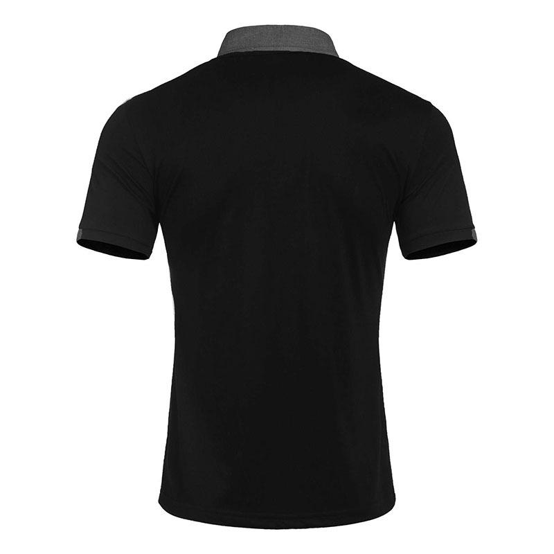 Spring and Summer New Solid Colour Polo Shirt Colour Blocking Men's Polo Shirt Multicolour T-shirt