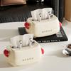 Tissue Box, Cartoon Design Featuring Mr Crab, an Adorable Tissue Storage Box Suitable for the Living Room, Bedroom, and Bathroom