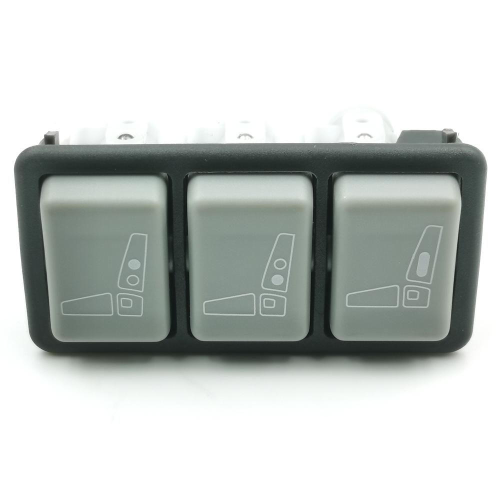 OE:29074-02/04E 81623986093 42538404 LKW-Sitz Lendenwirbelverstellung IPS-Ventil 3 Tasten Für ISRI/MAN/IVECO (Graue Farbe)