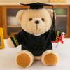 Dr. Teddy Graduation Plush Bear - Customizable Souvenir Doll with Logo