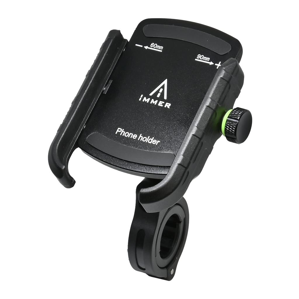 LEAD KS-257A iMMER IMAR Series Smartphone Holder for Motorcycles, Black, Width 2.4 - 3.5 Inches (60 - 90 Mm)