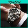 Mens Business Quartz Watch With Water Resistance And Luminescent Dial For Office Wear