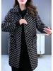 Casaco de Tricô Oversized de Luxo Outono e Inverno para Mulheres Plus Size