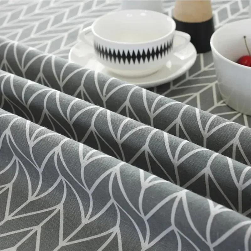 Diameter 120/150cm Nordic Round Tablecloth Cotton Linen Washable Hotel Banquet Table Cloth Wedding Party Christmas Table Cover