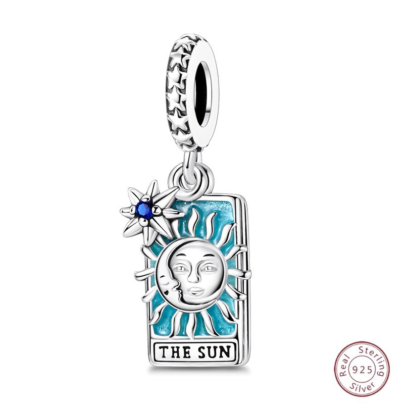 copper Charm Bead Charms Bead Charms Pendants Sun Moon Stars Magic Tarot Compatible With Authentic Bracelets Women Fine Jewellery Gift
