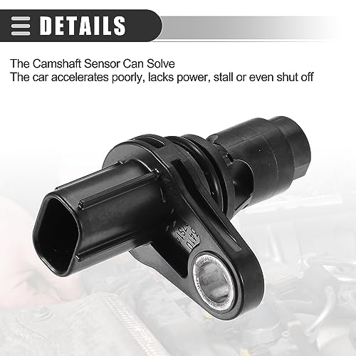 Motoforti Senzor de Poziție a Arborelui cu Came Senzor CPS pentru Toyota 4Runner 2005-2014 ABS Metal Nu. 90919-05060 Negru