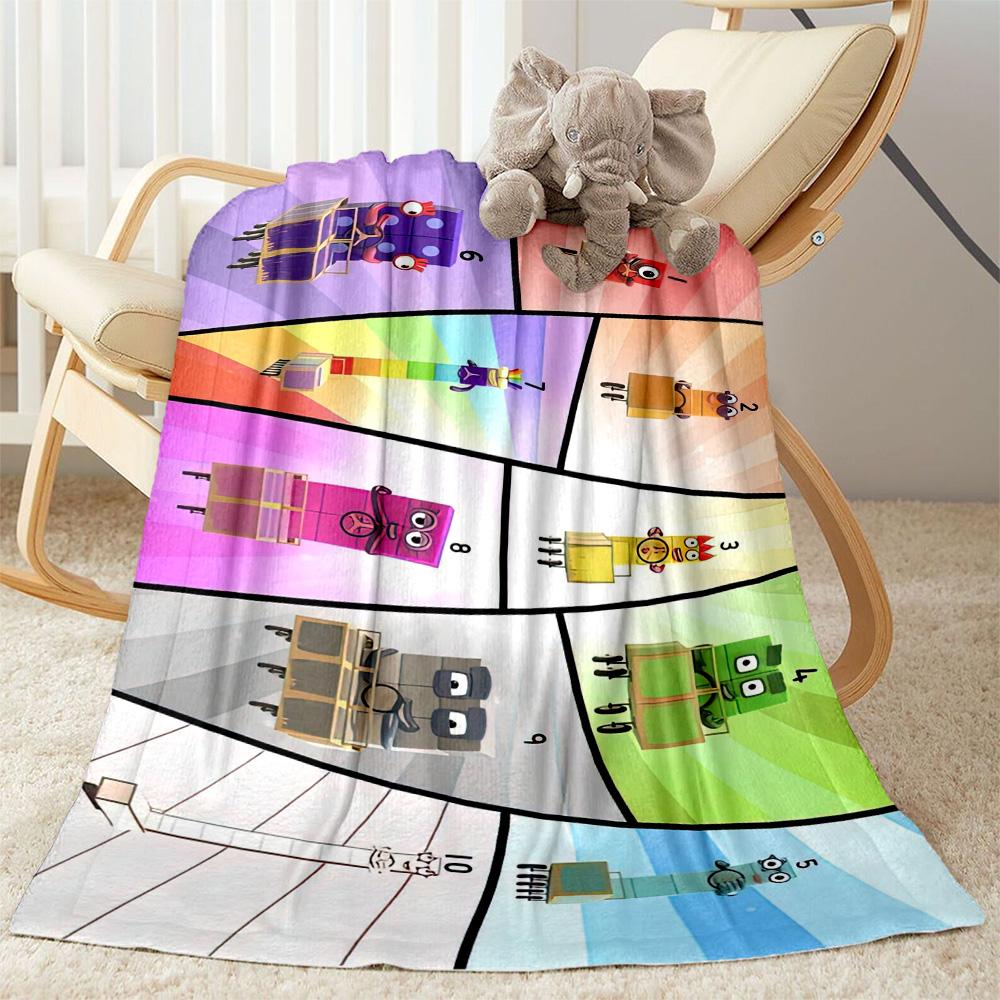 Numberblocks Blanket Soft & Cozy Perfect for Bed Office Chair Office for All Occasions Warmthful Decor Suitable for Gifting Relatives and Friends