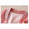 Boys Baseball Jacket Baby Letter Round Collar Coat Spring Autumn Girls Fashionable Casual Sports Outerwear 12M-12 Years Old