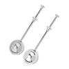 Stainless Steel Long Handle Tea Infuser Fine Mesh Rust Resistant For Home Office Loose Leaf Tea Brewing