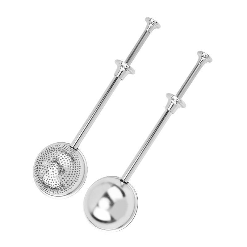 Stainless Steel Long Handle Tea Infuser Fine Mesh Rust Resistant For Home Office Loose Leaf Tea Brewing