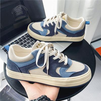 2024 Primavera Nuevo Ins Lona Zapatos de Hombre Tendencia Estudiante Versátil Deportivos y de Ocio Zapatos de Tabla Versión Coreana de Xiaobai Zapatos de Moda