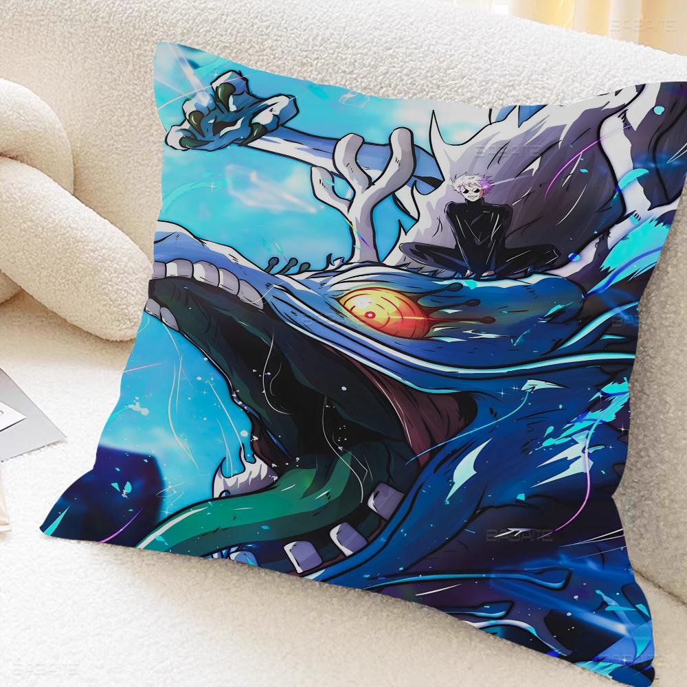Anime Gojo And Geto Cushion Cover Pillow Cover Decor Pillowcase Printed Cushion Case For Couch