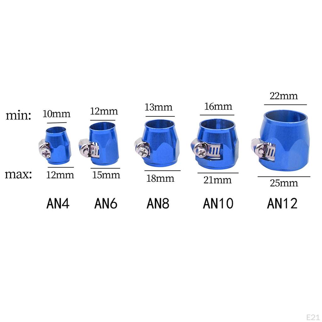 4Pcs Hose Finisher Clamps Oil Water Line Clip Professional Aluminum Alloy Car Accessories Pipe