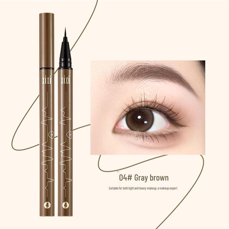 Xixi Slim Eyeliner - Extra Fine Cotton Tip, Smudge-Proof, Easy to Use, Natural Brightening Color Payoff