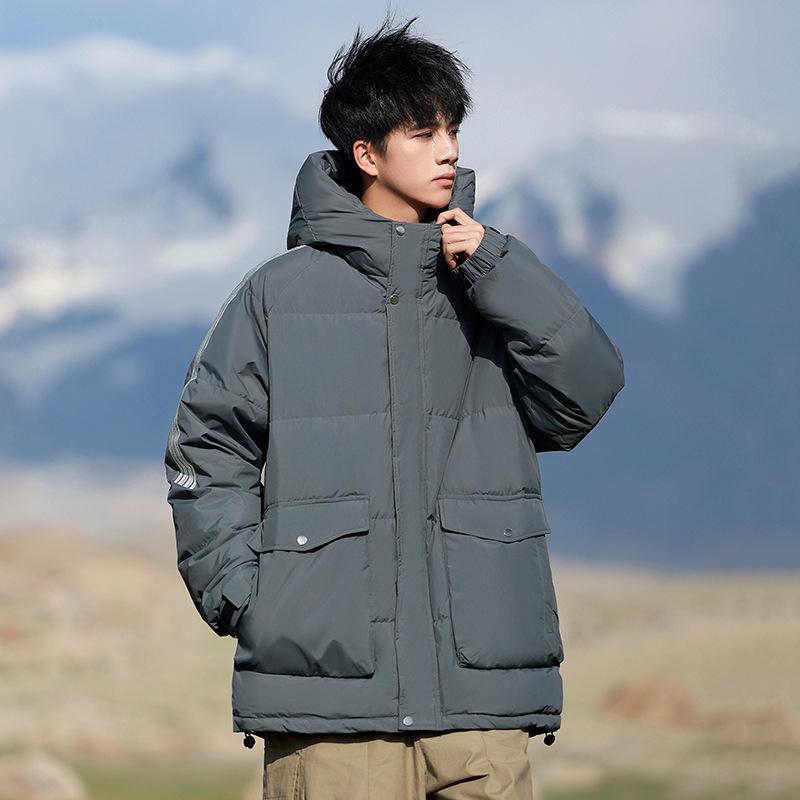 

Парный пуховик для мужчин и женщин, зимний утолщенный, теплозащитный, куртка-хлеб, зимняя мода, универсальная куртка с капюшоном 3XL