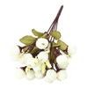 Silk Cloth fabric mini rose decorative flower stems pearl decorated artificial flower arrangement