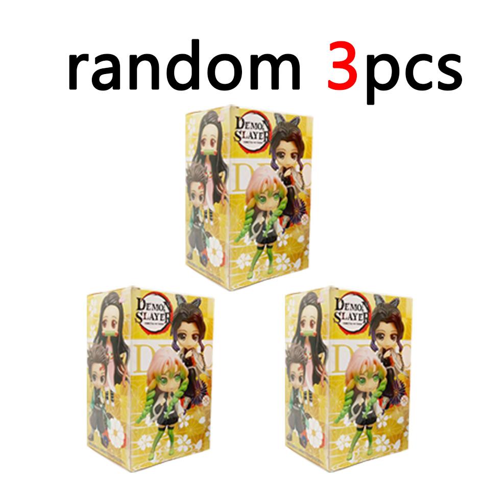 Anime Demon Slayer Figure Kamado Tanjirou Nezuko Action Figures Zenitsu Figurine Inosuke Kimetsu No Yaiba Figura PVC Model Toys