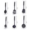 Non-stick Nylon Cookware Set (7 Pieces) - High-temperature Resistant Nylon Cooking Spoons And Spatulas