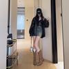 Autumn Winter Vintage Women Western Cowboy Boots Fashion Slip On Thick Heel Shoes Embroidery Knight Long Botas