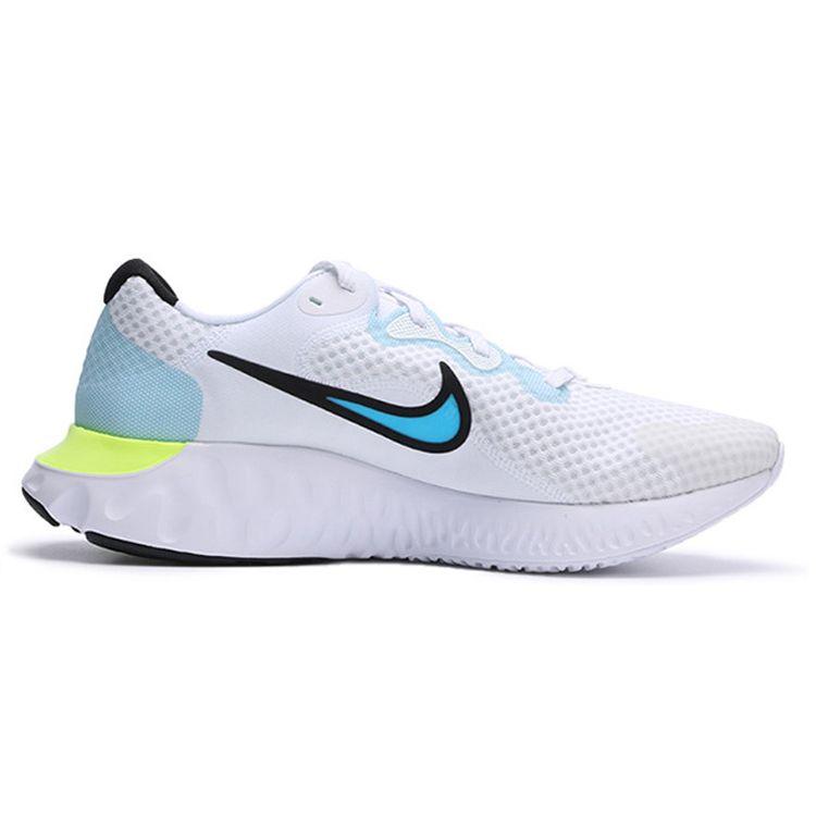 Nike Renew Run 2 'Volt' White Black Light Blue Fury Volt Men's Running Shoes CU3504-100