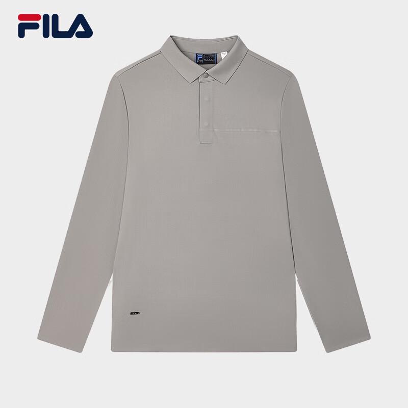 FILA Men s Knit Long-Sleeve Polo Shirt M