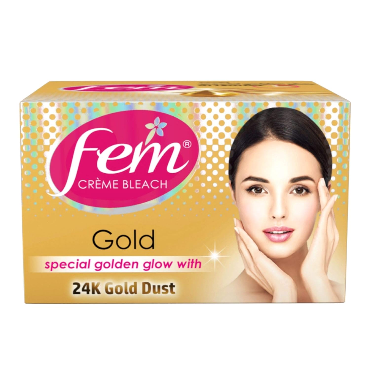 

Fem Fairness Naturals Gold Skin Bleach 24G Безопасный осветляющий крем для сияния кожи