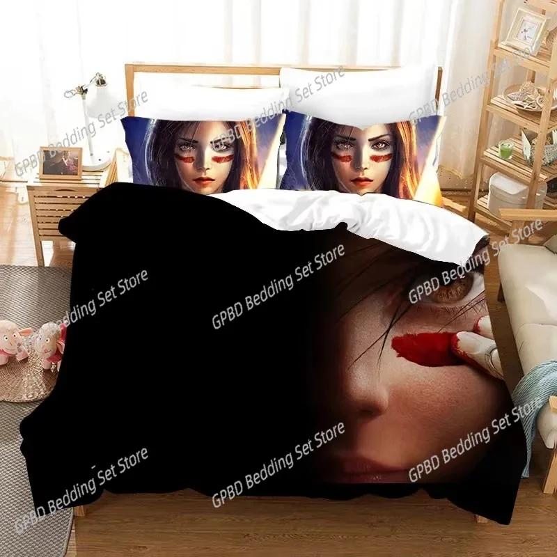 Comforter 3D Movie Alita Pattern Bedding Set For Bedroom Soft Modern S Comefortable Kids And
