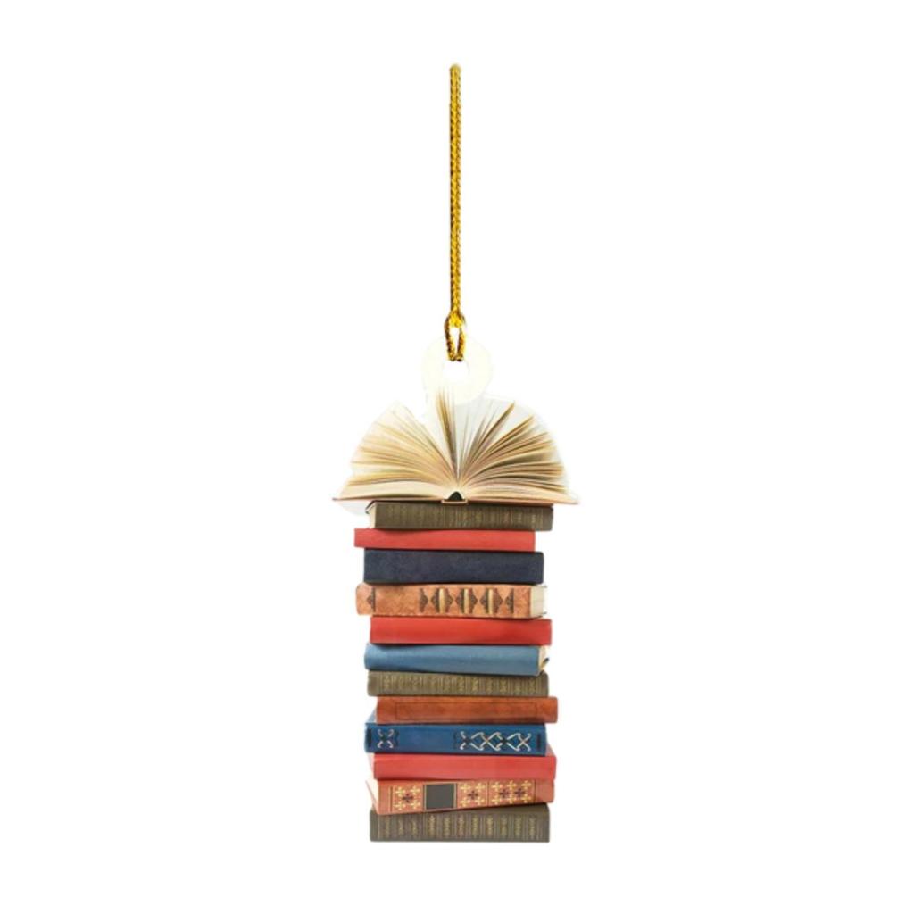 Book Christmas Tree Decoration Party Favors Home Decoration Stack of Books Pendant for Yard Festivals Wall Shelves Holiday
