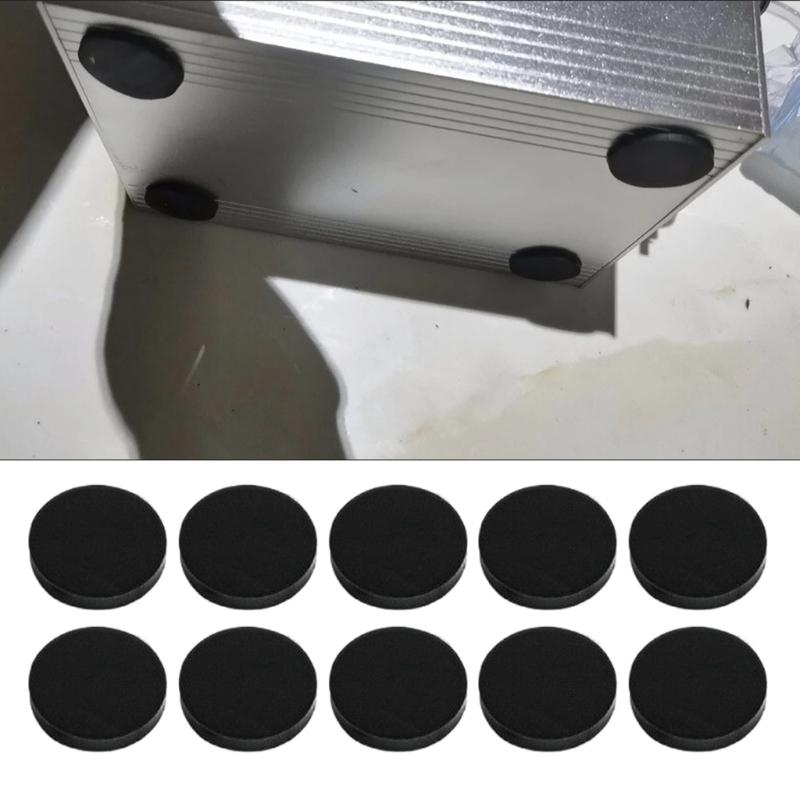 10pcs Round Feet Pad 2/3cm Anti Slip Adhesive Silicone Mat for Game Controller Keyboard Mouse Furniture Shock Absorption