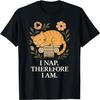 I Nap Therefore I Am _ Lazy Cat Sleeping Philosophy Socrates Men Women T-Shirt