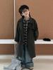 Boys' Mid-Length British Style Trench Coat - Spring/Autumn 2025 Fashion