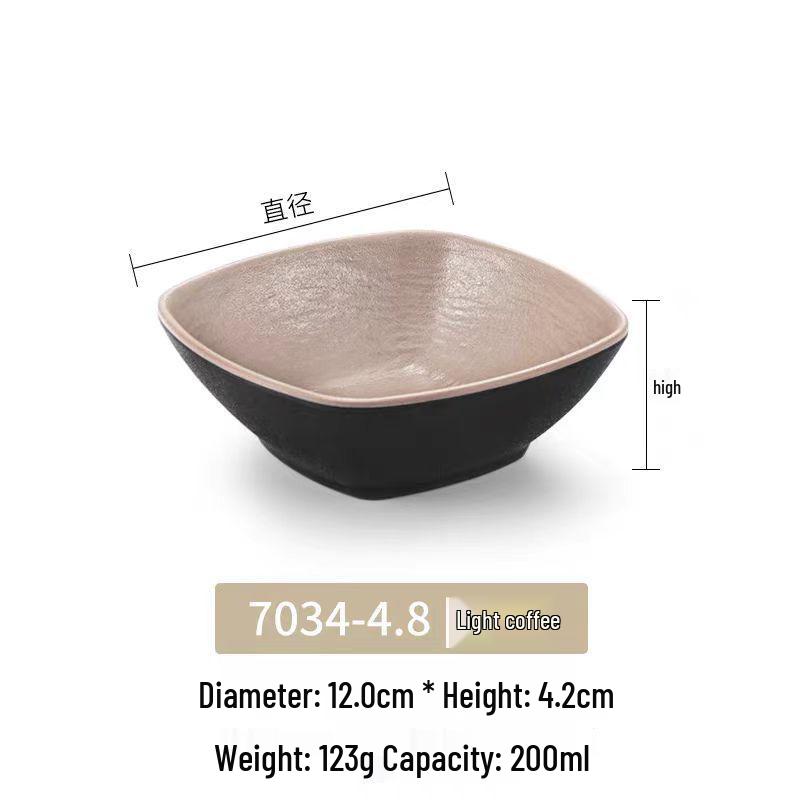 Melamine Japanese Conical Hat Bowl - Large Plastic Soup, Rice, and Noodle Bowl