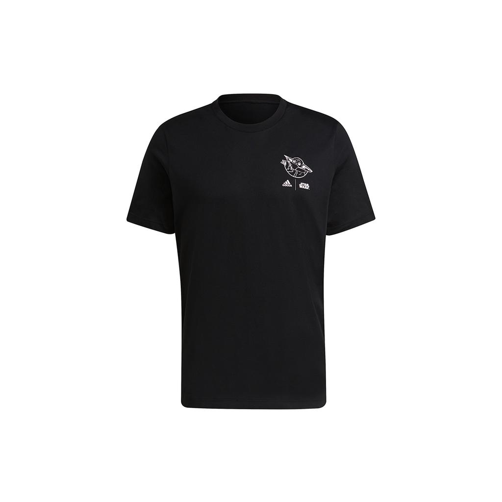 adidas T Shirts Men's Black Crew Neck Moderate Straight Fit GS6214