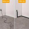 1roll 118.11X2.17in Self-Adhesive Flexible Cable Duct Wall Invisible Cable Organizer Floor Covering Decoration Wall Sticker