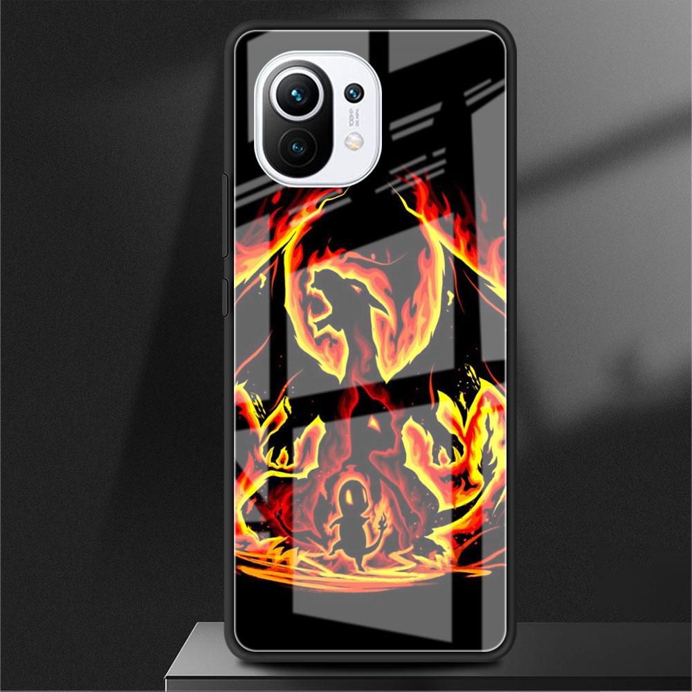 

Стеклянный чехол для Xiaomi Poco X3 NFC 11 Lite 11T F3 M3 для Redmi Note 11 10 9 8 Pro 10S 9S 9A 9C чехол для телефона Pokemon Pikachu Cool Redmi Note 9S