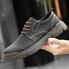 Fashion Men Classy Outdoor Soft Sole Casual Shoe Leather Comfortable Leather Handmade Daily Sports Shoes Breathable Trendy Brand Sneakes