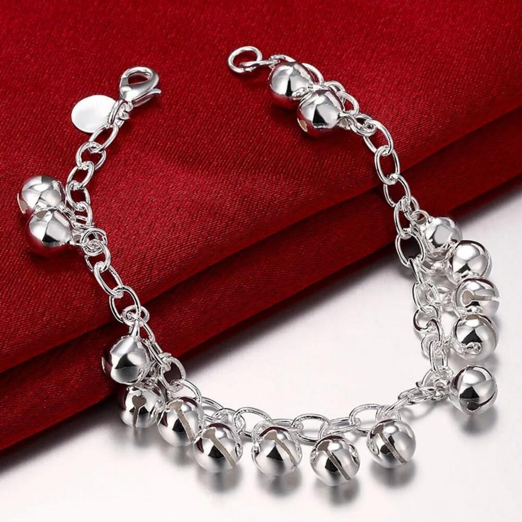 Bell Bracelet Sterling Bells Sounds Bead Chain Bracelet For Women Wedding Engagement Party Jewelry Bracelets
