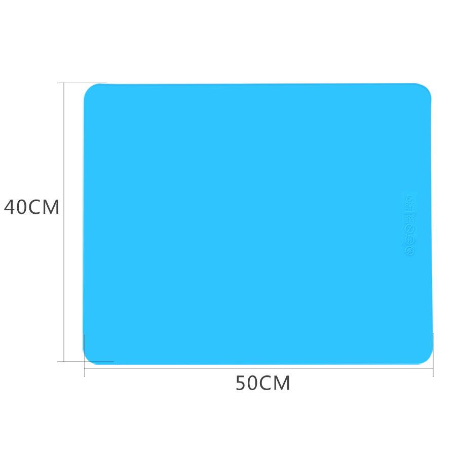 50X40cm Thick Silicone Baking Mat Sheet Extra Large Baking Mat for Rolling Dough Macaroo Pizza Dough Non-Stick Maker Pastry