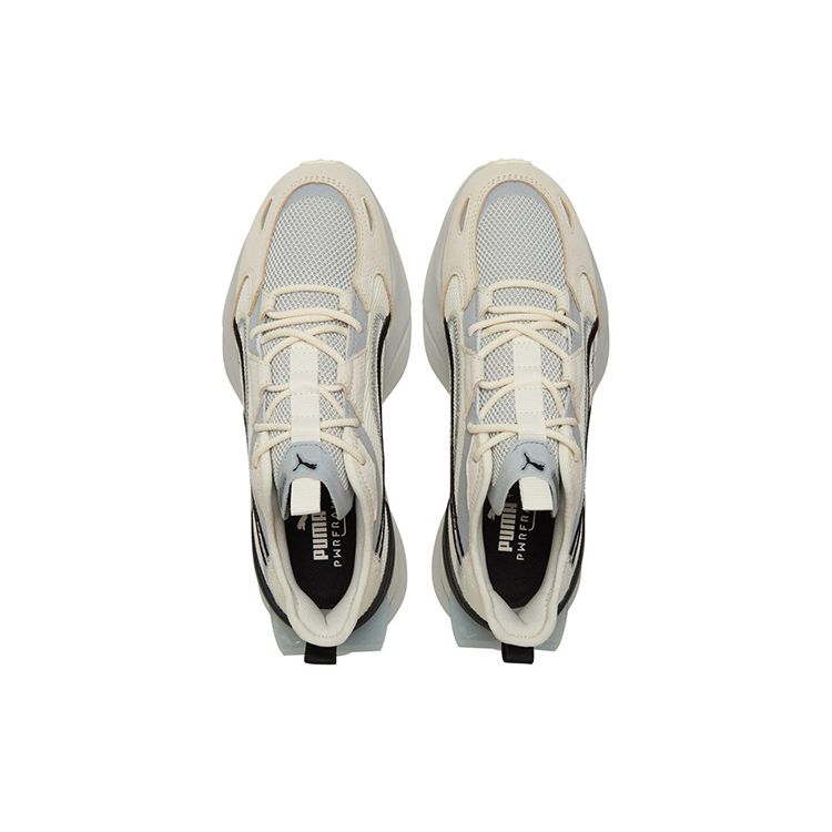 Puma Pwrframe Op-1 Fabric Handcraft Comfortable Sports Low-Top Lifestyle Shoes Unisex Sneaker Off-White Gray 383709-01