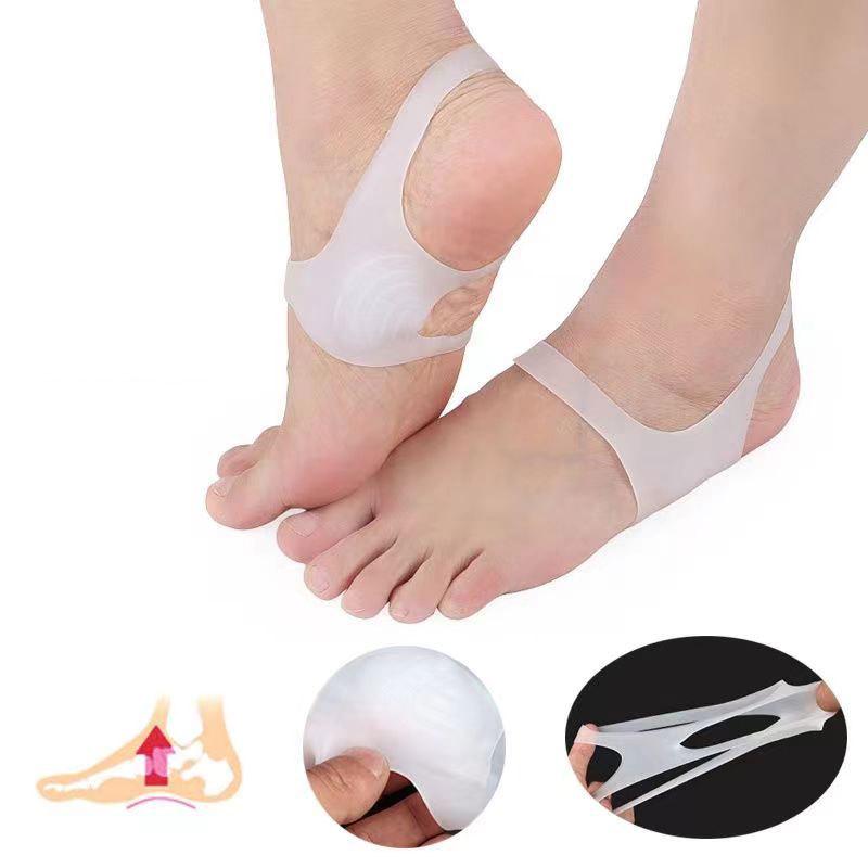 Silicone Arch Support Sleeve with Metatarsal Pad for All Ages - Corrects Flat Foot, Inversion, Eversion