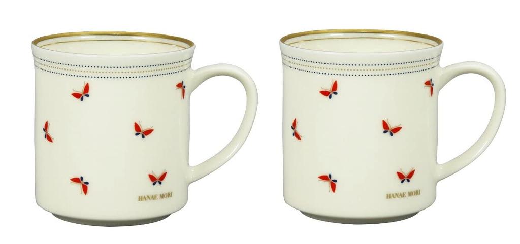 Hanae Mori Ponmarie Pair of Mugs MB6301-13