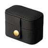 Excellent Ring Storage Box Convenient Space-saving Faux Leather Multi Grids Mini Earring Organizer Travel Supply