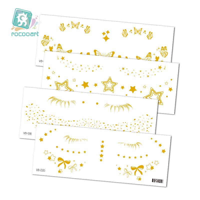 Ruikalong Gold Stamping Face Stickers: Freckle Style, Waterproof, Sweatproof, Eco-friendly