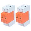 2Pcs SPD Surge Protective Devices AC Arrester Protector Home Circuit Breaker 2P 420V RMU1C6060kA