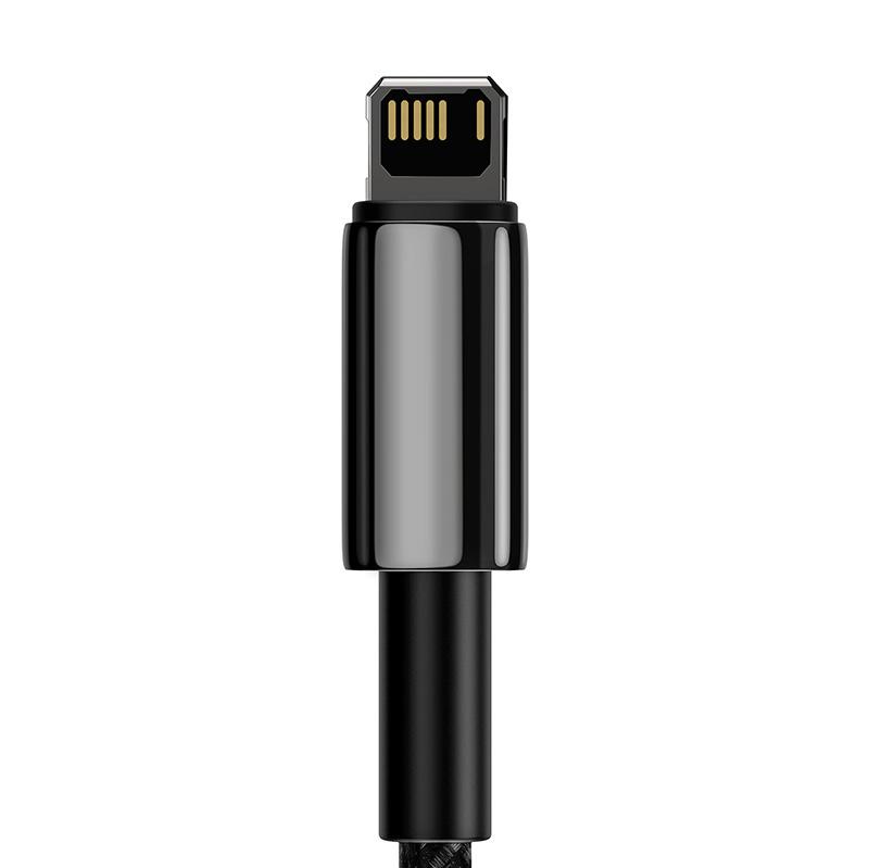 Kabel Usb Do Lightning Baseus Tungsten Gold, 2.4A, 2M (Czarny)